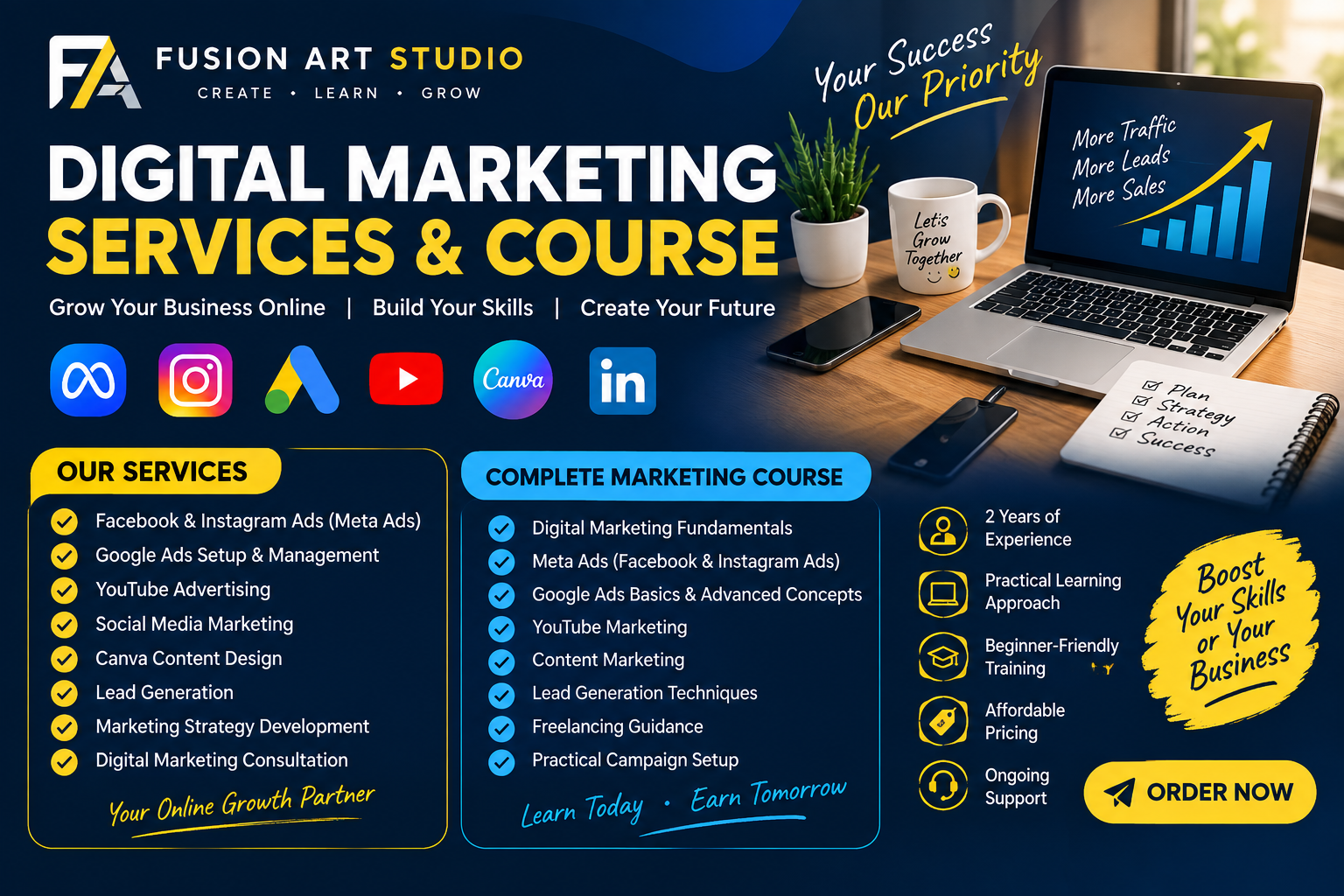 Professional Digital Marketing Services  Complete Marketing Training Course